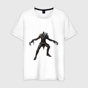 Мужская футболка хлопок с принтом Дракула в Санкт-Петербурге, 100% хлопок | прямой крой, круглый вырез горловины, длина до линии бедер, слегка спущенное плечо. | 