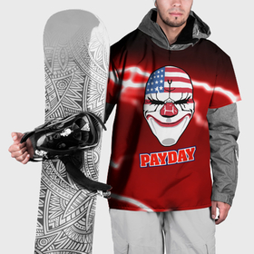 Накидка на куртку 3D с принтом Pay day storm в Кировске, 100% полиэстер |  | 