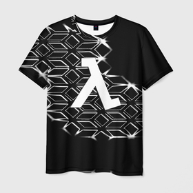 Мужская футболка 3D с принтом Half life сетка города 17 в Курске, 100% полиэфир | прямой крой, круглый вырез горловины, длина до линии бедер | Тематика изображения на принте: 