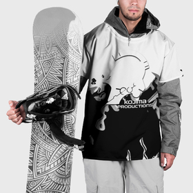 Накидка на куртку 3D с принтом Kojima Productions black flame в Курске, 100% полиэстер |  | Тематика изображения на принте: 