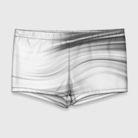 Мужские купальные плавки 3D с принтом Бело серый абстрактный узор дымчатый в Кировске, Полиэстер 85%, Спандекс 15% |  | 
