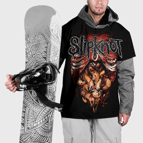 Накидка на куртку 3D с принтом Slipknot   maggots , 100% полиэстер |  | 