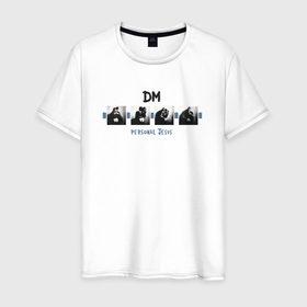 Мужская футболка хлопок с принтом Depeche Mode   Personal jesus single в Петрозаводске, 100% хлопок | прямой крой, круглый вырез горловины, длина до линии бедер, слегка спущенное плечо. | Тематика изображения на принте: 