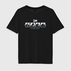 Мужская футболка хлопок Oversize с принтом Depeche Mode   Personal Jesus legendary single в Курске, 100% хлопок | свободный крой, круглый ворот, “спинка” длиннее передней части | 