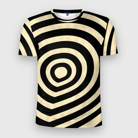 Мужская футболка 3D Slim с принтом Графические завитки в Белгороде, 100% полиэстер с улучшенными характеристиками | приталенный силуэт, круглая горловина, широкие плечи, сужается к линии бедра | Тематика изображения на принте: 