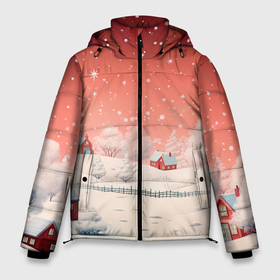 Мужская зимняя куртка 3D с принтом Волшебство новогодней ночи , верх — 100% полиэстер; подкладка — 100% полиэстер; утеплитель — 100% полиэстер | длина ниже бедра, свободный силуэт Оверсайз. Есть воротник-стойка, отстегивающийся капюшон и ветрозащитная планка. 

Боковые карманы с листочкой на кнопках и внутренний карман на молнии. | Тематика изображения на принте: 