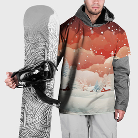 Накидка на куртку 3D с принтом Праздничное настроение в Тюмени, 100% полиэстер |  | 