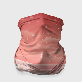 Бандана-труба 3D с принтом Предновогодний снегопад в Тюмени, 100% полиэстер, ткань с особыми свойствами — Activecool | плотность 150‒180 г/м2; хорошо тянется, но сохраняет форму | 
