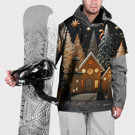 Накидка на куртку 3D с принтом Новогодняя ночь  2024 в Белгороде, 100% полиэстер |  | 