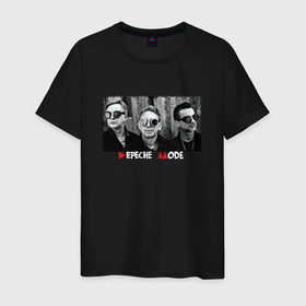 Мужская футболка хлопок с принтом Depeche Mode   Delta Machine tour band в Санкт-Петербурге, 100% хлопок | прямой крой, круглый вырез горловины, длина до линии бедер, слегка спущенное плечо. | 