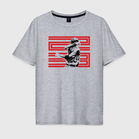Мужская футболка хлопок Oversize с принтом 23 Jordan в Курске, 100% хлопок | свободный крой, круглый ворот, “спинка” длиннее передней части | 