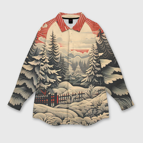 Мужская рубашка oversize 3D с принтом Блеск снежинок новогодний стиль в Екатеринбурге,  |  | Тематика изображения на принте: 