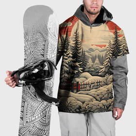 Накидка на куртку 3D с принтом Блеск снежинок новогодний стиль в Кировске, 100% полиэстер |  | 
