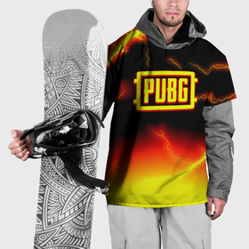 Накидка на куртку 3D с принтом PUBG огненный шторм из молний , 100% полиэстер |  | 