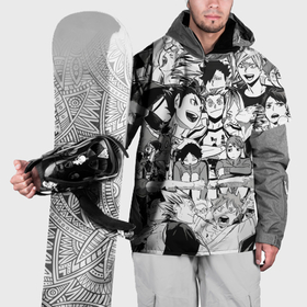 Накидка на куртку 3D с принтом Коллаж по аниме Волейбол , 100% полиэстер |  | 
