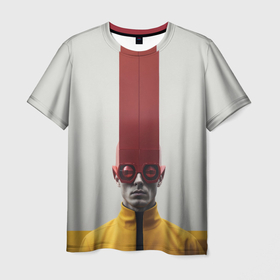Мужская футболка 3D с принтом Странный человек в Кировске, 100% полиэфир | прямой крой, круглый вырез горловины, длина до линии бедер | 