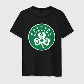 Мужская футболка хлопок с принтом Celtics players в Санкт-Петербурге, 100% хлопок | прямой крой, круглый вырез горловины, длина до линии бедер, слегка спущенное плечо. | Тематика изображения на принте: 
