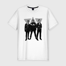 Мужская футболка хлопок Slim с принтом Depeche Mode   Delta Machine DM tour в Белгороде, 92% хлопок, 8% лайкра | приталенный силуэт, круглый вырез ворота, длина до линии бедра, короткий рукав | Тематика изображения на принте: 