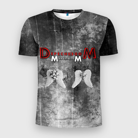 Мужская футболка 3D Slim с принтом Depeche Mode   Memento Mori gothic в Новосибирске, 100% полиэстер с улучшенными характеристиками | приталенный силуэт, круглая горловина, широкие плечи, сужается к линии бедра | 
