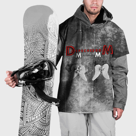 Накидка на куртку 3D с принтом Depeche Mode   Memento Mori gothic в Новосибирске, 100% полиэстер |  | 