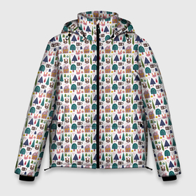Мужская зимняя куртка 3D с принтом Зайчики в новогоднем лесу в Тюмени, верх — 100% полиэстер; подкладка — 100% полиэстер; утеплитель — 100% полиэстер | длина ниже бедра, свободный силуэт Оверсайз. Есть воротник-стойка, отстегивающийся капюшон и ветрозащитная планка. 

Боковые карманы с листочкой на кнопках и внутренний карман на молнии. | Тематика изображения на принте: 