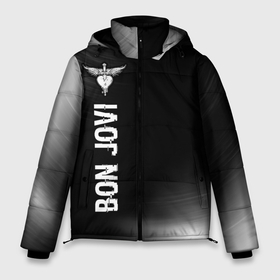 Мужская зимняя куртка 3D с принтом Bon Jovi glitch на темном фоне по вертикали в Петрозаводске, верх — 100% полиэстер; подкладка — 100% полиэстер; утеплитель — 100% полиэстер | длина ниже бедра, свободный силуэт Оверсайз. Есть воротник-стойка, отстегивающийся капюшон и ветрозащитная планка. 

Боковые карманы с листочкой на кнопках и внутренний карман на молнии. | 