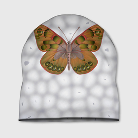 Шапка 3D с принтом Камуфляжная бабочка , 100% полиэстер | универсальный размер, печать по всей поверхности изделия | Тематика изображения на принте: 