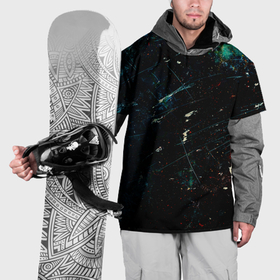 Накидка на куртку 3D с принтом Царапины и краска в Белгороде, 100% полиэстер |  | 