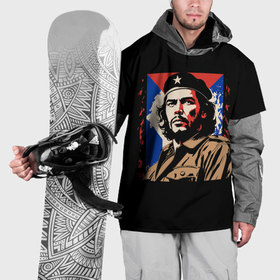 Накидка на куртку 3D с принтом Команданте Эрнесто Че Гевара в Тюмени, 100% полиэстер |  | Тематика изображения на принте: 