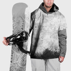 Накидка на куртку 3D с принтом Абстракция   black and white spot в Екатеринбурге, 100% полиэстер |  | 