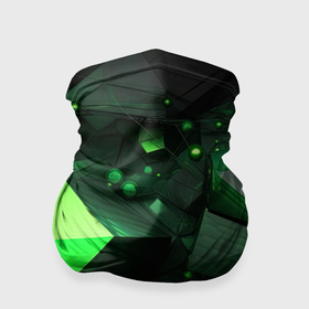 Бандана-труба 3D с принтом Гармония зелени в абстракции в Екатеринбурге, 100% полиэстер, ткань с особыми свойствами — Activecool | плотность 150‒180 г/м2; хорошо тянется, но сохраняет форму | 