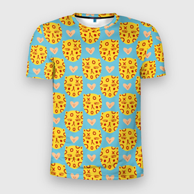 Мужская футболка 3D Slim с принтом Каракули леопарда в Курске, 100% полиэстер с улучшенными характеристиками | приталенный силуэт, круглая горловина, широкие плечи, сужается к линии бедра | 