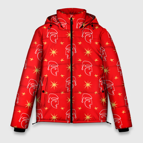 Мужская зимняя куртка 3D с принтом Christmas New Year hippie в Санкт-Петербурге, верх — 100% полиэстер; подкладка — 100% полиэстер; утеплитель — 100% полиэстер | длина ниже бедра, свободный силуэт Оверсайз. Есть воротник-стойка, отстегивающийся капюшон и ветрозащитная планка. 

Боковые карманы с листочкой на кнопках и внутренний карман на молнии. | 
