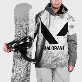 Накидка на куртку 3D с принтом Valorant glitch на светлом фоне , 100% полиэстер |  | Тематика изображения на принте: 