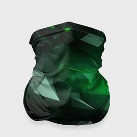 Бандана-труба 3D с принтом Абстрагирование зеленого цвета в Курске, 100% полиэстер, ткань с особыми свойствами — Activecool | плотность 150‒180 г/м2; хорошо тянется, но сохраняет форму | 