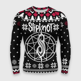 Мужской рашгард 3D с принтом Slipknot christmas sweater в Белгороде,  |  | Тематика изображения на принте: 