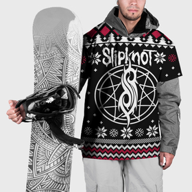 Накидка на куртку 3D с принтом Slipknot christmas sweater в Курске, 100% полиэстер |  | 
