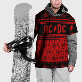 Накидка на куртку 3D с принтом AC DC christmas sweater , 100% полиэстер |  | 