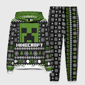 Мужской костюм с толстовкой 3D с принтом Minecraft christmas sweater в Курске,  |  | 