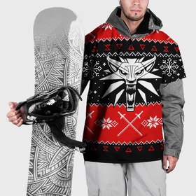 Накидка на куртку 3D с принтом The Witcher christmas sweater в Белгороде, 100% полиэстер |  | Тематика изображения на принте: 