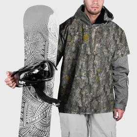 Накидка на куртку 3D с принтом Узор коры дерева в Белгороде, 100% полиэстер |  | Тематика изображения на принте: 