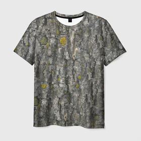 Мужская футболка 3D с принтом Узор коры дерева в Белгороде, 100% полиэфир | прямой крой, круглый вырез горловины, длина до линии бедер | Тематика изображения на принте: 