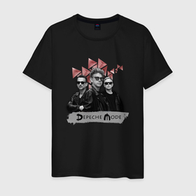 Мужская футболка хлопок с принтом Depeche Mode   a band spirit tour в Санкт-Петербурге, 100% хлопок | прямой крой, круглый вырез горловины, длина до линии бедер, слегка спущенное плечо. | 