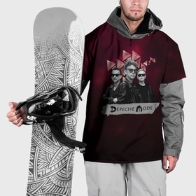 Накидка на куртку 3D с принтом Depeche Mode   spirit tour в Кировске, 100% полиэстер |  | 