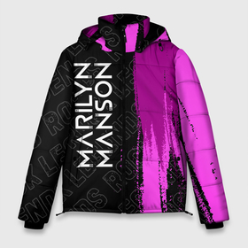 Мужская зимняя куртка 3D с принтом Marilyn Manson rock legends по вертикали в Екатеринбурге, верх — 100% полиэстер; подкладка — 100% полиэстер; утеплитель — 100% полиэстер | длина ниже бедра, свободный силуэт Оверсайз. Есть воротник-стойка, отстегивающийся капюшон и ветрозащитная планка. 

Боковые карманы с листочкой на кнопках и внутренний карман на молнии. | Тематика изображения на принте: 