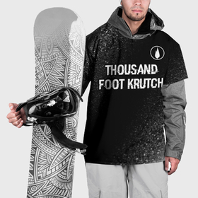 Накидка на куртку 3D с принтом Thousand Foot Krutch glitch на темном фоне посередине , 100% полиэстер |  | 