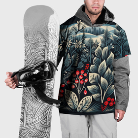 Накидка на куртку 3D с принтом Хрустальные рисунки в Новосибирске, 100% полиэстер |  | Тематика изображения на принте: 