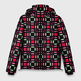Мужская зимняя куртка 3D с принтом Красно черный зеленый геометрический узор в Тюмени, верх — 100% полиэстер; подкладка — 100% полиэстер; утеплитель — 100% полиэстер | длина ниже бедра, свободный силуэт Оверсайз. Есть воротник-стойка, отстегивающийся капюшон и ветрозащитная планка. 

Боковые карманы с листочкой на кнопках и внутренний карман на молнии. | 
