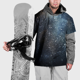 Накидка на куртку 3D с принтом Темное космическое звездное небо в Белгороде, 100% полиэстер |  | Тематика изображения на принте: 
