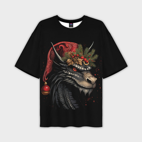 Мужская футболка oversize 3D с принтом Дракон заколдованного леса ,  |  | 